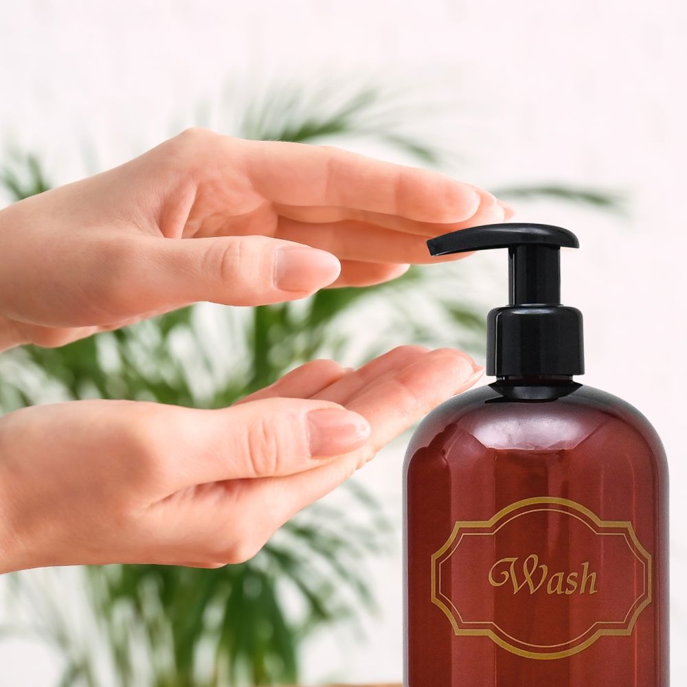 16 oz. Refillable Plastic Shampoo, Conditioner, Wash Shower Bottles with High-Viscosity Pumps