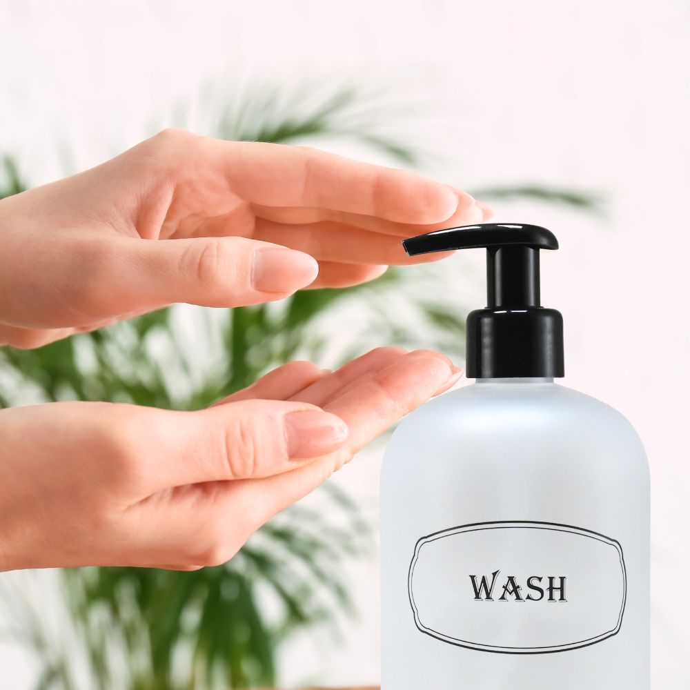 16 oz. Refillable Plastic Shampoo, Conditioner, Wash Shower Bottles with High-Viscosity Pumps
