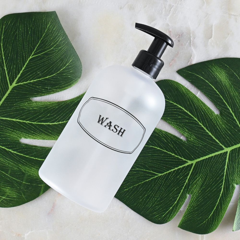 16 oz. Refillable Plastic Shampoo, Conditioner, Wash Shower Bottles with High-Viscosity Pumps