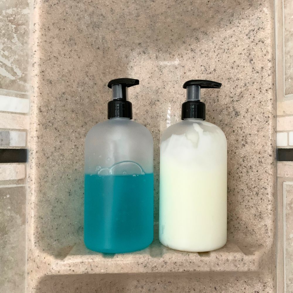 16 oz Empty PET Plastic Refillable Bottles-with Lotion Pumps