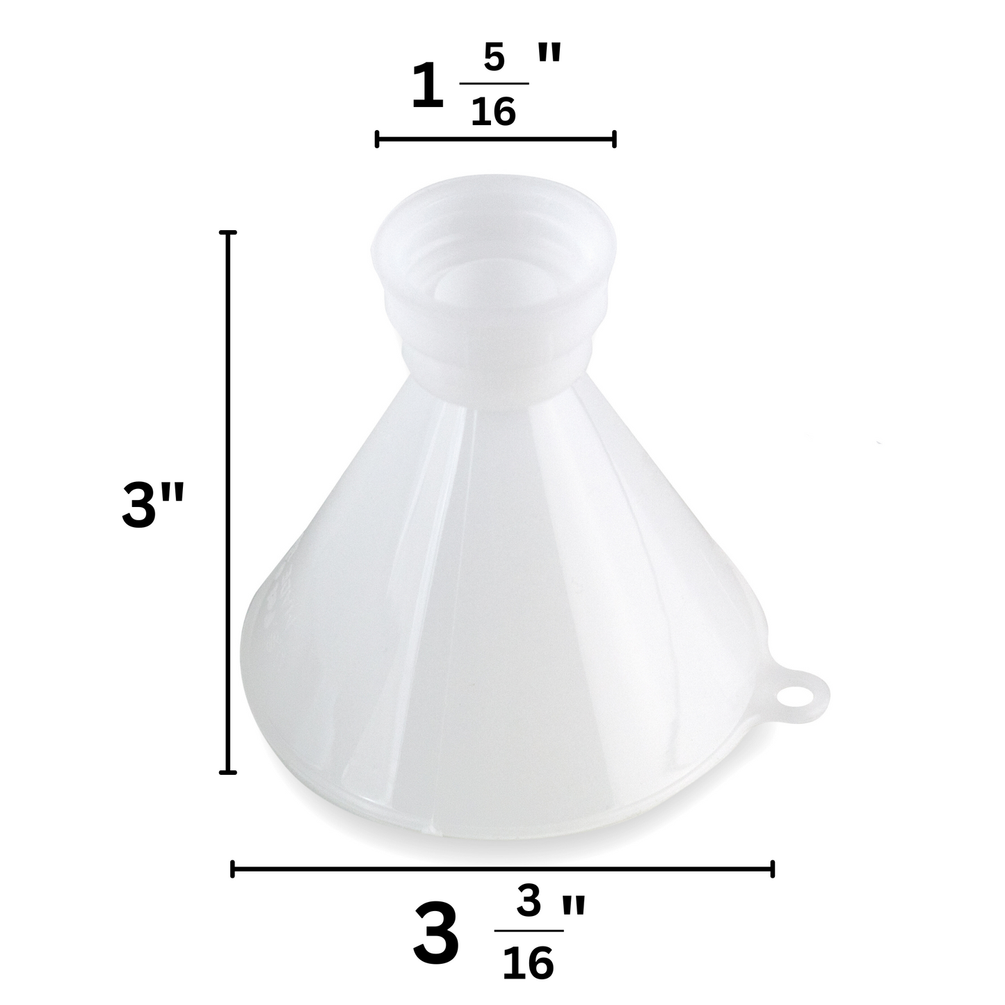 Twist-on Plastic Funnels Wholesale-Fits 24mm and 28mm Threaded Bottles