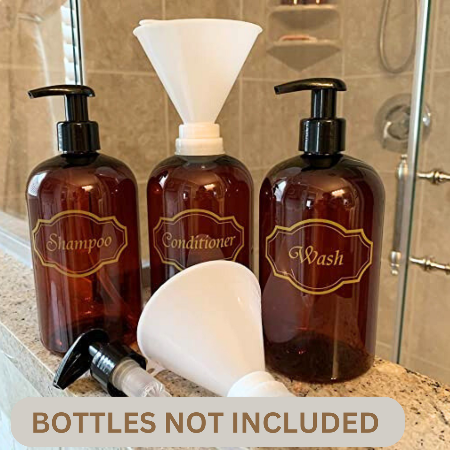 Twist-on Plastic Funnels Wholesale-Fits 24mm and 28mm Threaded Bottles