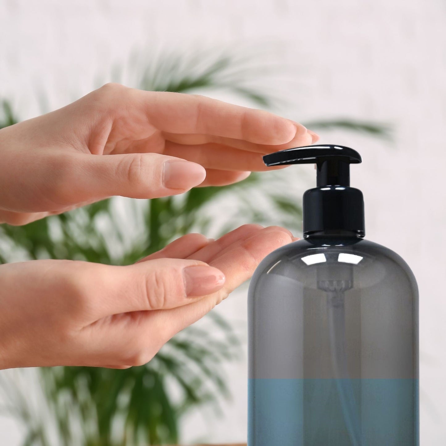 16 oz Wholesale PET Plastic Refillable Bottles-with Lotion Pumps