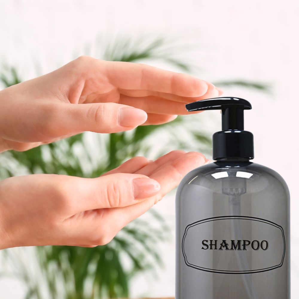 16 oz Wholesale Refillable Plastic Shampoo, Conditioner Shower Dispenser Set