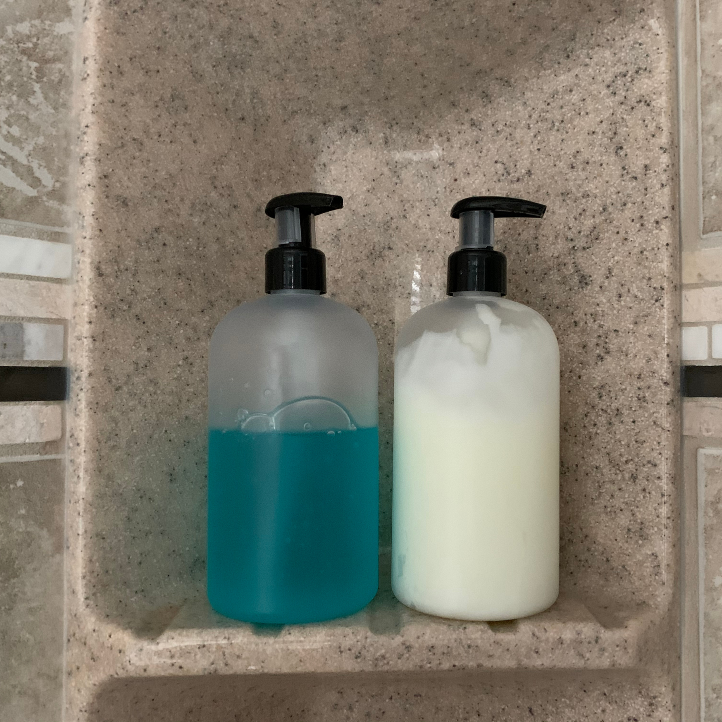 16 oz Wholesale PET Plastic Refillable Bottles-with Lotion Pumps