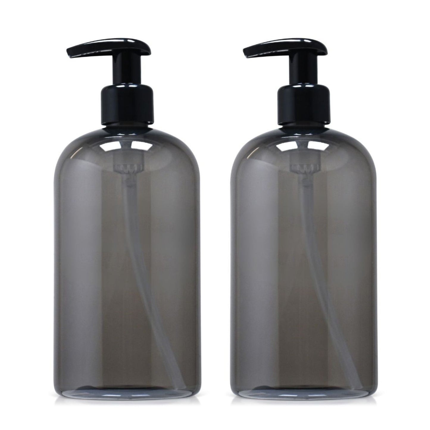 16 oz Empty PET Plastic Refillable Bottles-with Lotion Pumps