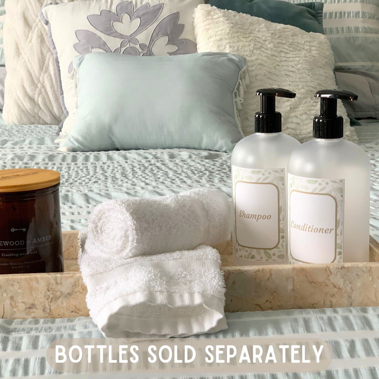 Editable Customizable Botanical Bathroom & Laundry Labels (2.5"x3.5")-Canva Template