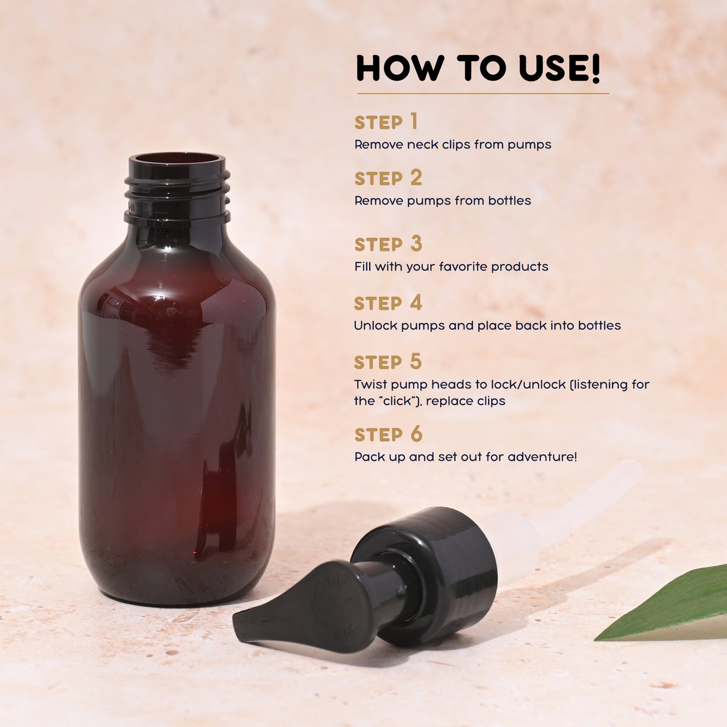 3 oz. Refillable Travel Bottles (TSA-Compliant) w Twist-on Funnels Bundle
