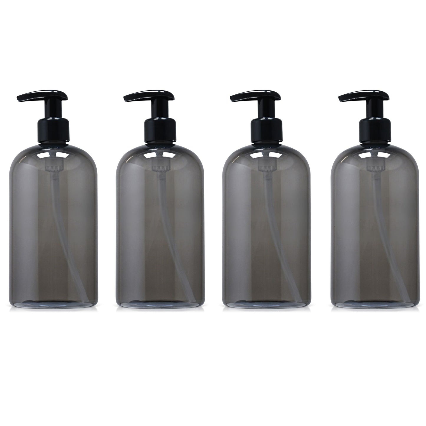 16 oz Empty PET Plastic Refillable Bottles-with Lotion Pumps