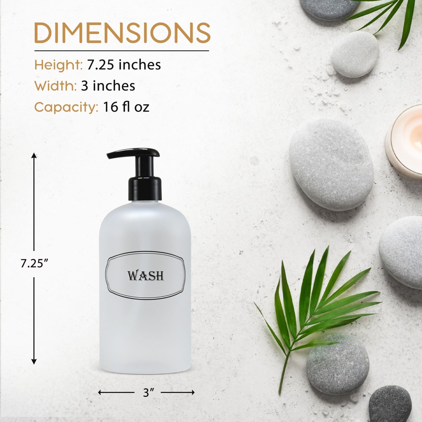 16 oz. Wholesale Plastic Shampoo, Conditioner, Wash Shower Bottle Set with High-Viscosity Pumps