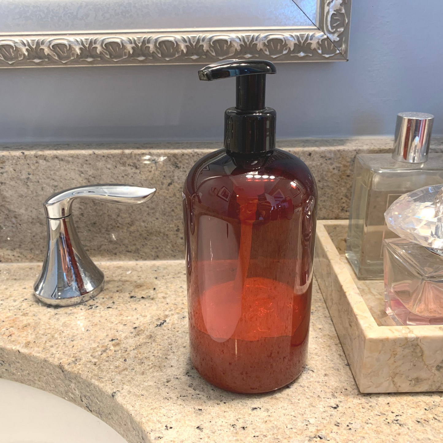 16 oz Empty PET Plastic Refillable Bottles-with Lotion Pumps