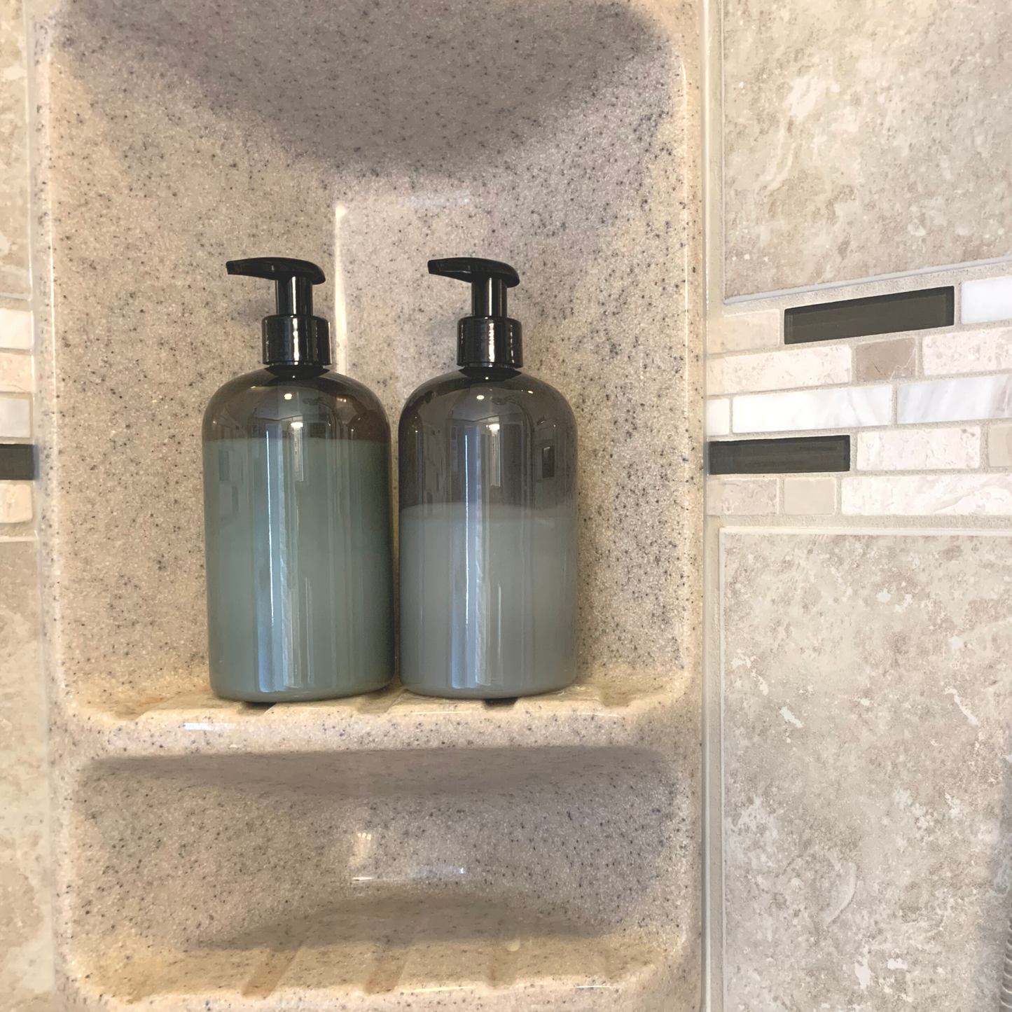 16 oz Empty PET Plastic Refillable Bottles-with Lotion Pumps