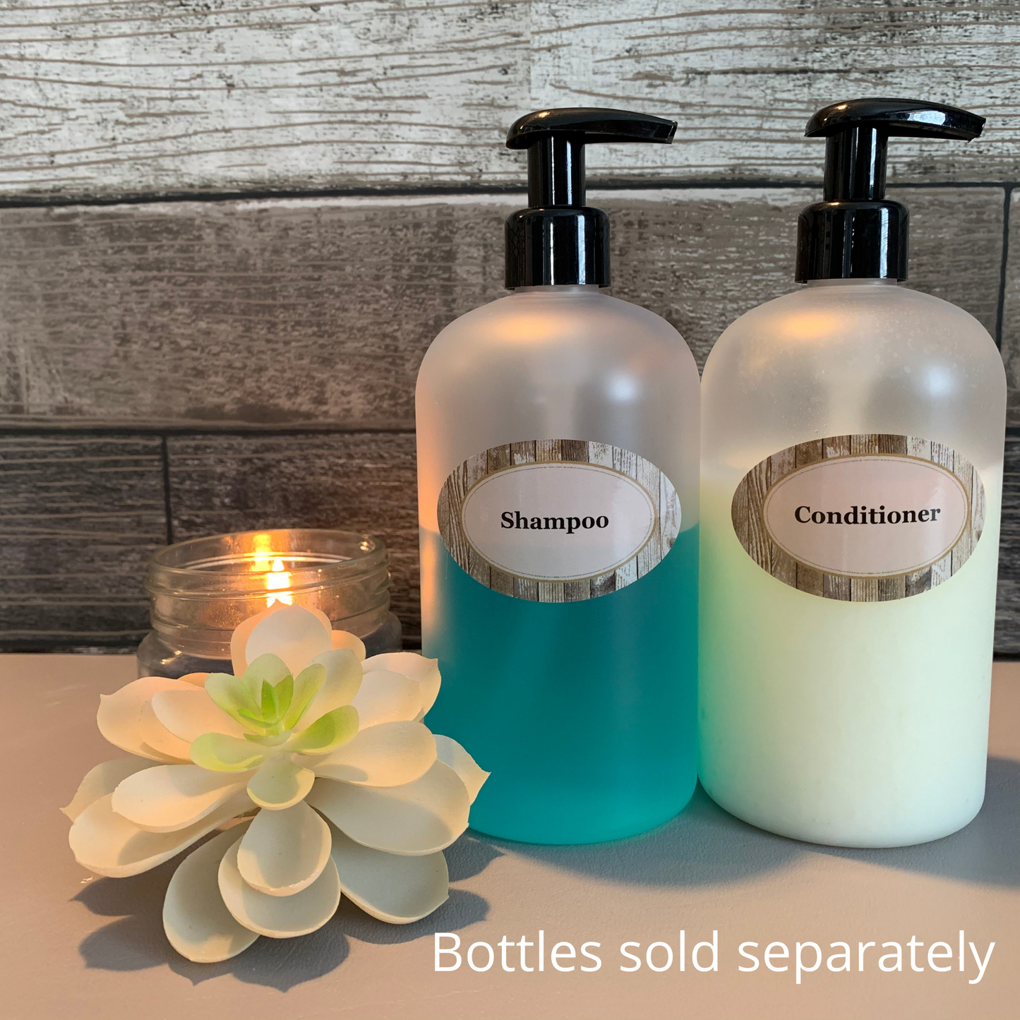 22 Pack Oval Waterproof Permanent Labels for Refillable Shampoo, Conditioner, Soap, Lotion and Household Product Bottles (1.5"x2.5")