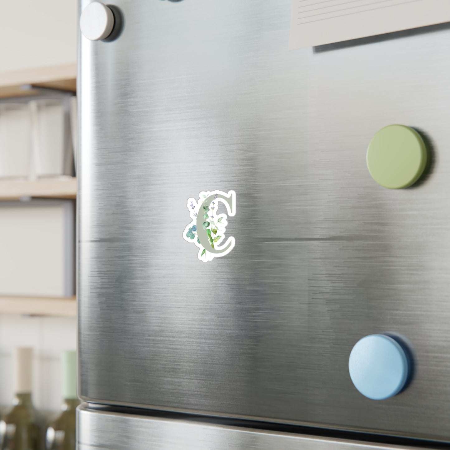 C Floral Vinyl Conditioner Decal - Perfect for Conditioner Bottle