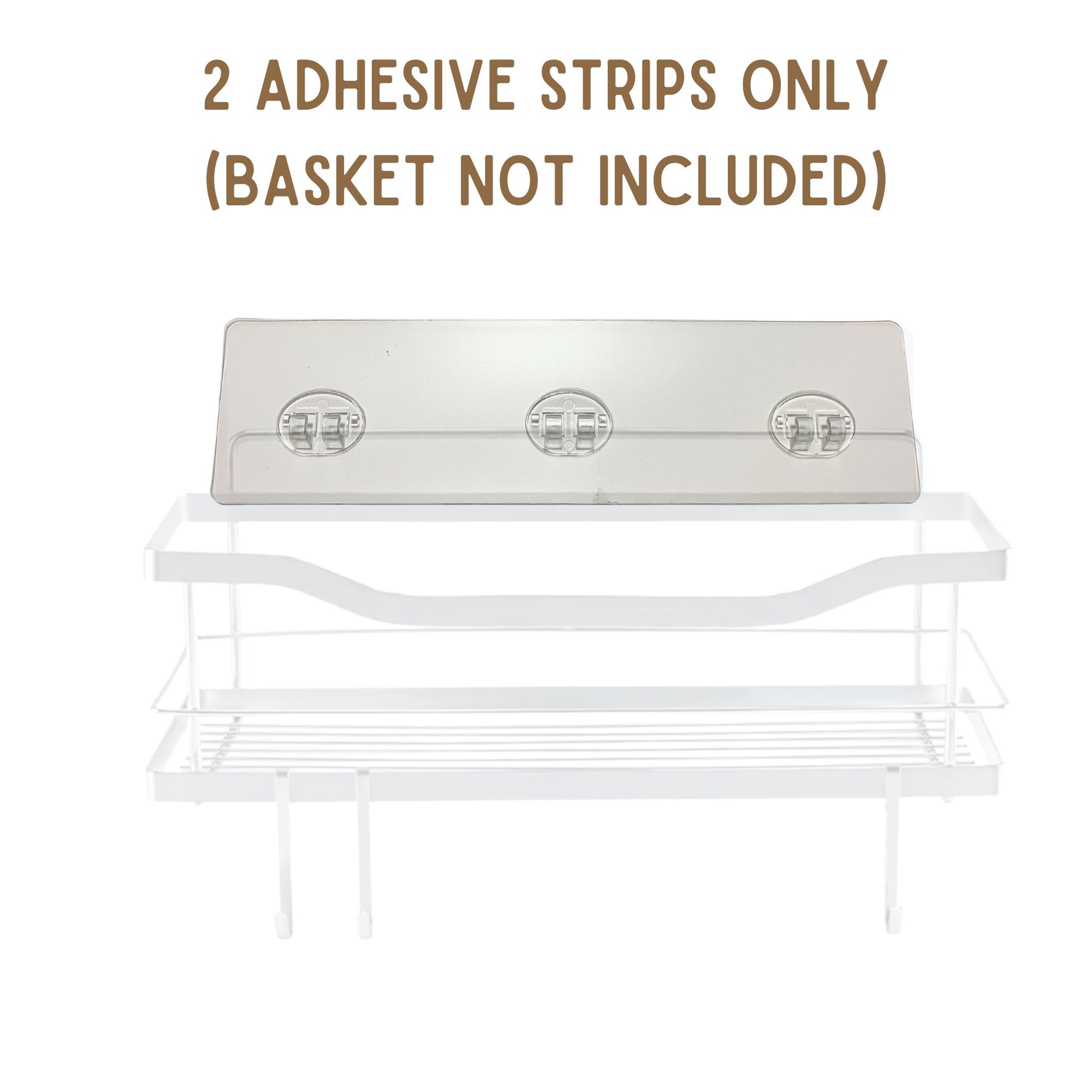 2 Replacement Adhesive Strips for Shower Caddies – BottifulHome