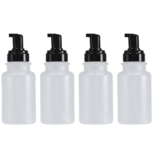 14 oz Wholesale PET Plastic Wide Mouth Refillable Foaming Soap Dispensers-Full Case-72 Bottles