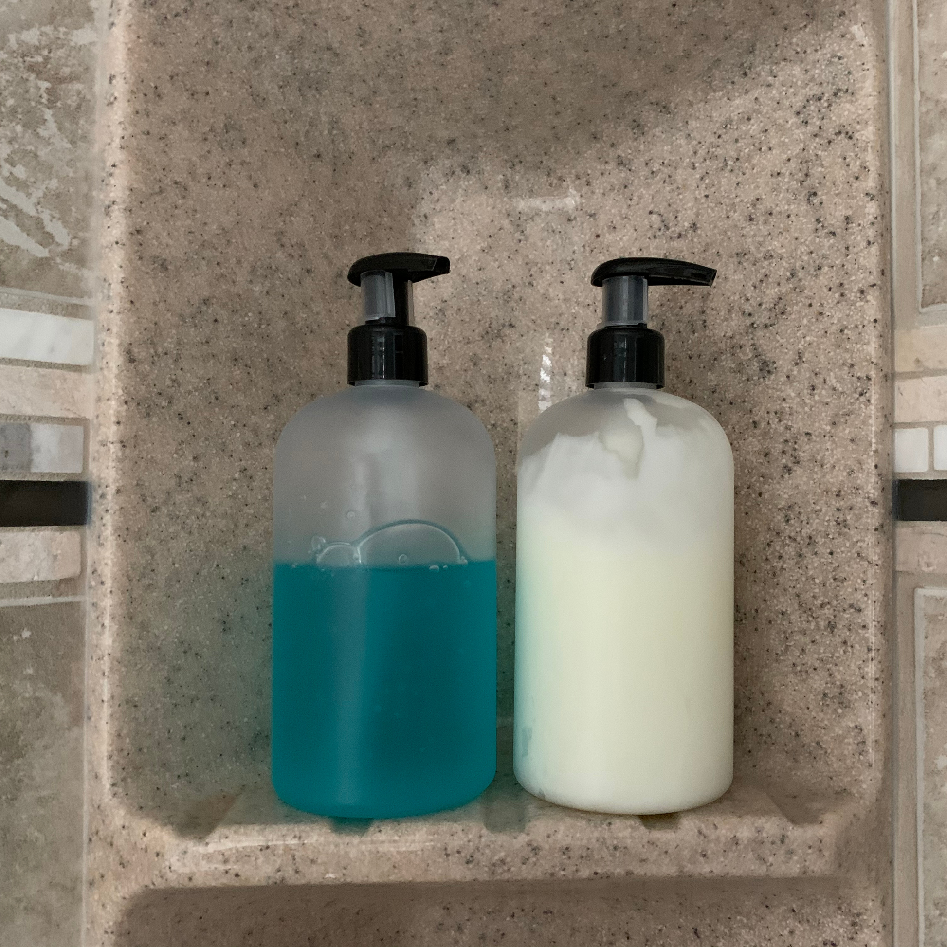 Reusable Glass Dish Soap Dispenser | Square Base